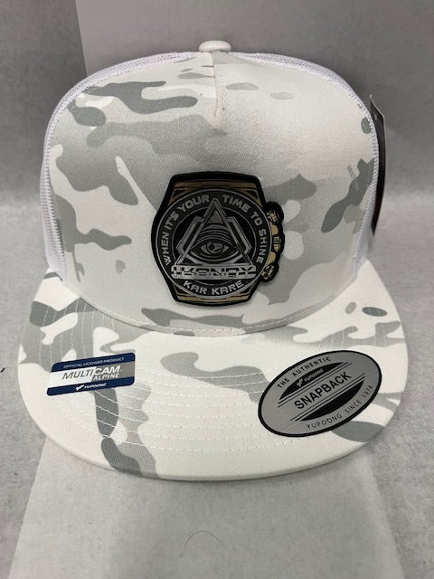 Ikandy Kar Kare snap back watch badge hats